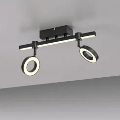 LED Deckenleuchte schwarz Smarthome dimmbar Fernbedienung App