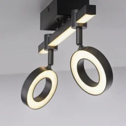 LED Deckenleuchte schwarz Smarthome dimmbar Fernbedienung App
