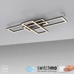 LED Deckenleuchte schwarz Switchmo 3-Stufen Dimmung Memoryfunktion