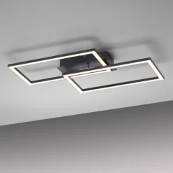 LED Deckenleuchte schwarz Switchmo Technik längliche Rahmen schwarz flach