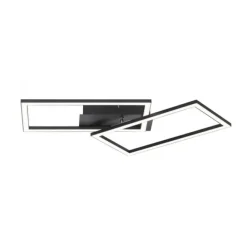 LED Deckenleuchte schwarz Switchmo Technik längliche Rahmen schwarz flach