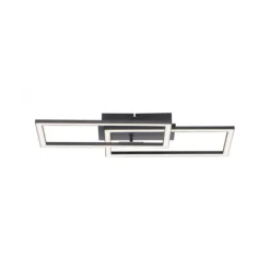 LED Deckenleuchte schwarz Switchmo Technik längliche Rahmen schwarz flach