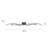 LED-Deckenleuchte, schwarz, Wellendesign, 139,5cm lang, modern