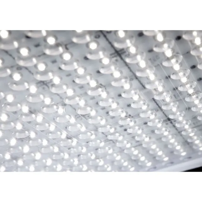 LED Deckenleuchte, silber, Acryl-Glas, rechteckig, Inustrie Stil