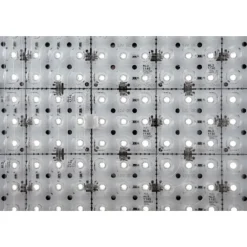 LED Deckenleuchte, silber, Acryl-Glas, rechteckig, Inustrie Stil