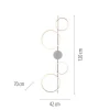 LED Deckenleuchte silber dimmbar in 3 Stufen Ringform Memoryfunktion