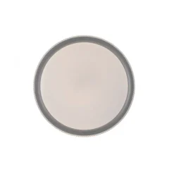 LED-Deckenleuchte, silber, dimmbar, App, Fernbedienung