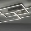 LED Deckenleuchte silberfarbig 82x50cm dimmbar CCT Memoryfunktion