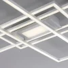 LED Deckenleuchte silberfarbig flach dimmbar Fernbedienung CCT