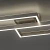 LED Deckenleuchte silberfarbig rechteckig dimmbar CCT Memoryfunktion