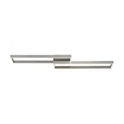 LED Deckenleuchte silberfarbig rechteckig dimmbar CCT Memoryfunktion