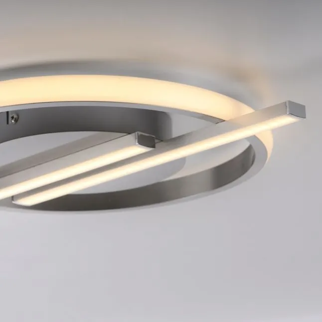 LED Deckenleuchte silber Simply Dimm Technik Memoryfunktion
