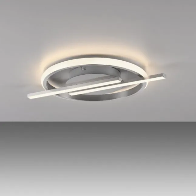 LED Deckenleuchte silber Simply Dimm Technik Memoryfunktion