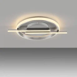 LED Deckenleuchte silber Simply Dimm Technik Memoryfunktion