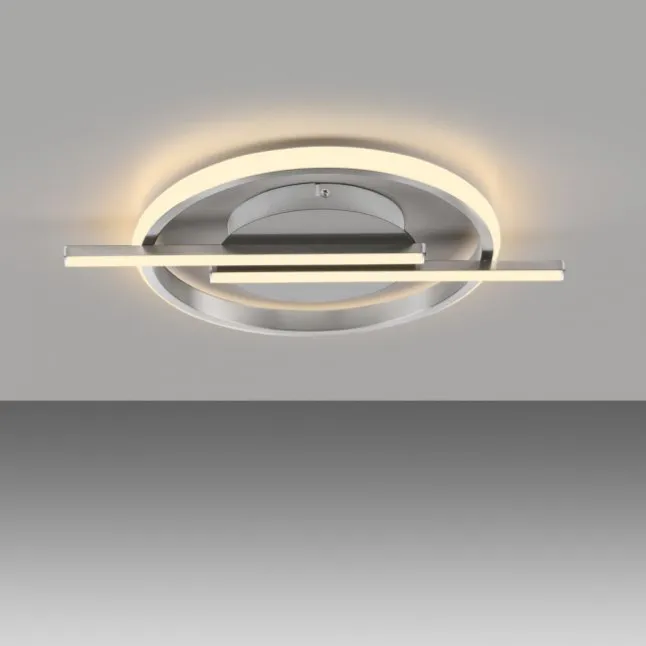 LED Deckenleuchte silber Simply Dimm Technik Memoryfunktion