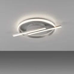 LED Deckenleuchte silber Simply Dimm Technik Memoryfunktion