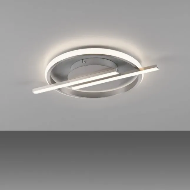 LED Deckenleuchte silber Simply Dimm Technik Memoryfunktion