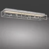 LED Deckenleuchte SKINA, chrom, quadratisch, dimmbar, Funk-Fernbedienung, Memoryfunktion