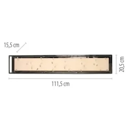 LED Deckenleuchte SKINA, chrom, quadratisch, dimmbar, Funk-Fernbedienung, Memoryfunktion