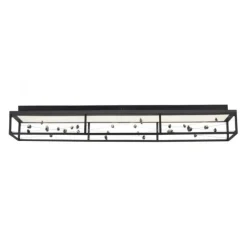 LED Deckenleuchte SKINA, schwarz, dimmbar, Funk-Fernbedienung,, Memoryfunktion