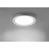 LED-Deckenleuchte, Smart Home, chromfarben, rund, Ø45cm, Tuya App