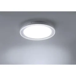 LED-Deckenleuchte, Smart Home, chromfarben, rund, Ø45cm, Tuya App