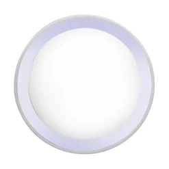 LED-Deckenleuchte, Smart Home, chromfarben, rund, Ø45cm, Tuya App