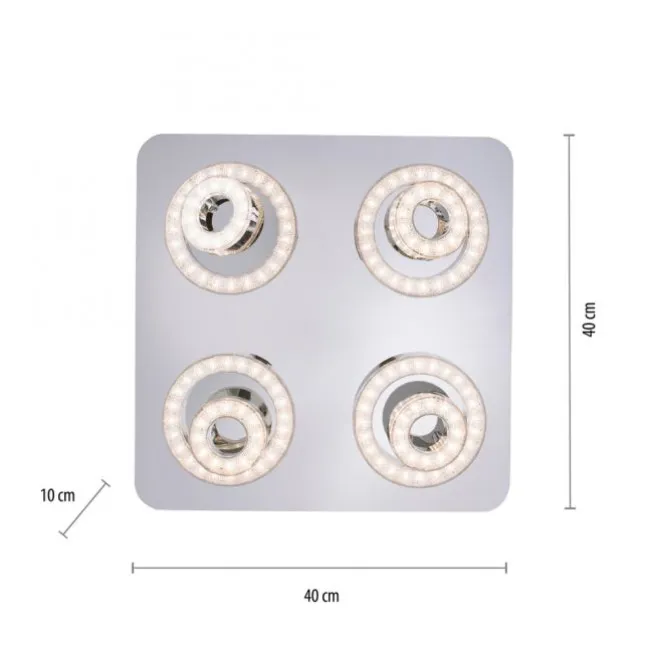 LED-Deckenleuchte, Smart-Home, Lichtfarbsteuerung, Farbwechsel, dimmbar