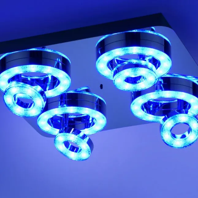 LED-Deckenleuchte, Smart-Home, Lichtfarbsteuerung, Farbwechsel, dimmbar
