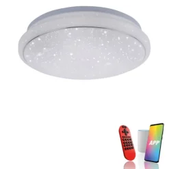LED Deckenleuchte, Smart Home, RGB Farbwechsel, dimmbar, Lichtfarbsteuerung