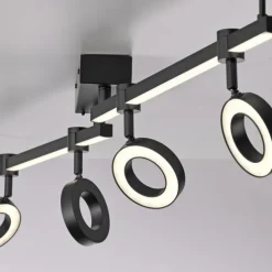 LED Deckenleuchte Smarthome schwarz dimmbar Fernbedienung App