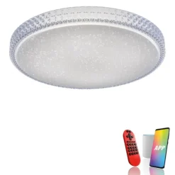 LED-Deckenleuchte, Smart Home, Lichtfarbsteuerung, Farbwechsel, dimmbar
