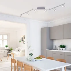 LED-Deckenleuchte, Smart Home, LOLAsmart, CCT, RGB, dimmbar, Fernbedienung, 6-flammig