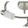 LED-Deckenleuchte, Stahl, blendfrei, satiniertes Glas, Ø 39cm, Strahler