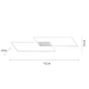 LED Deckenleuchte, stahlfaben, inkl. Dimmfunktion, Memory Funktion, modern