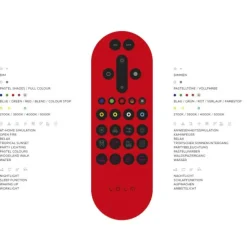 LED-Deckenleuchte, stahlfarben, 2-flammig, modern, dimmbar, Fernbedienung
