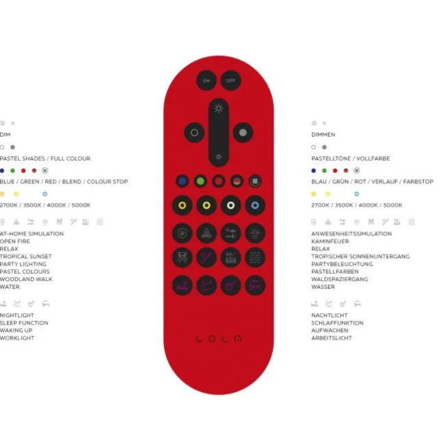 LED-Deckenleuchte, stahlfarben, 2-flammig, modern, dimmbar, Fernbedienung