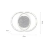 LED-Deckenleuchte, stahlfarben, Fernbdienung, dimmbar, CCT