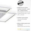 LED-Deckenleuchte, stahlfarben, Fernbdienung, dimmbar, CCT
