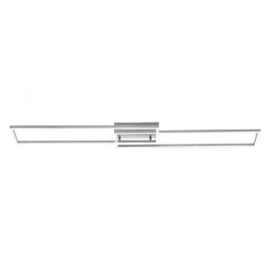 LED Deckenleuchte, stahlfarben, dimmbar, CCT, modern, 110cm lang