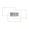 LED Deckenleuchte, stahlfarben, modernes Design, CCT-Steuerung, Flur