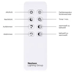 LED Deckenleuchte, stahlfarben, modernes Design, CCT-Steuerung, Flur