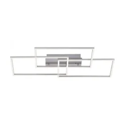 LED Deckenleuchte, stahlfarben, modernes Design, CCT-Steuerung, Flur