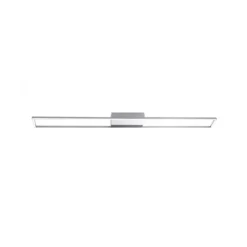 LED-Deckenleuchte, stahlfarben, 10x110cm, dimmbar, modern, warmweiß