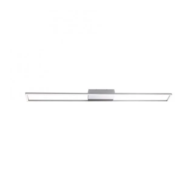 LED-Deckenleuchte, stahlfarben, 10x110cm, dimmbar, modern, warmweiß