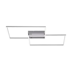 LED-Deckenleuchte, stahlfarben, CCT Steuerung , dimmbar, modern