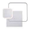 LED Deckenleuchte, stahlfarben, modern, Lichtfarbensteuerung, dimmbar