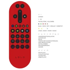 LED Deckenleuchte stahlfarben, quadratisch, Smart Home fähig, dimmbar, Fernbedienung
