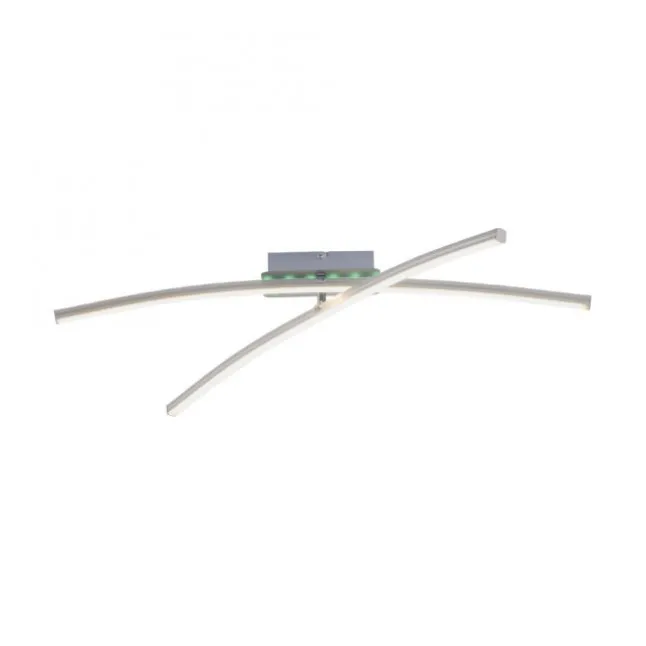 LED-Deckenleuchte, Stahl, Fernbedienung, dimmbar, RGB, CCT