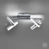 LED-Deckenleuchte, Stahl, 4-flammig, dreh und schwenkbar, modern